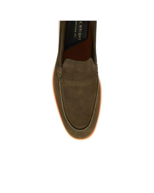 Frank Wright Green Simmons Loafers for men
