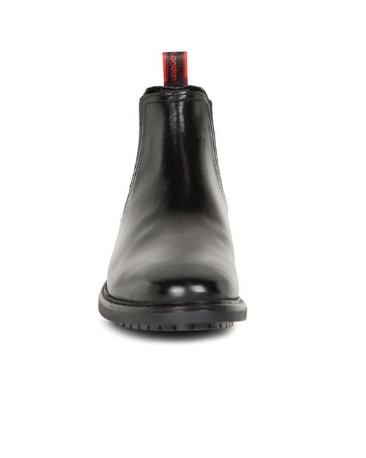 Base London Black Ranger Chelsea Boots for men