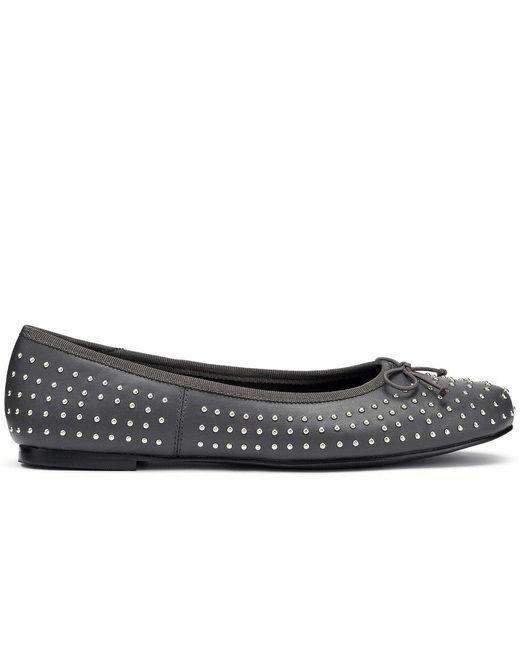 Hotter Black Ebba Ballerina Pumps