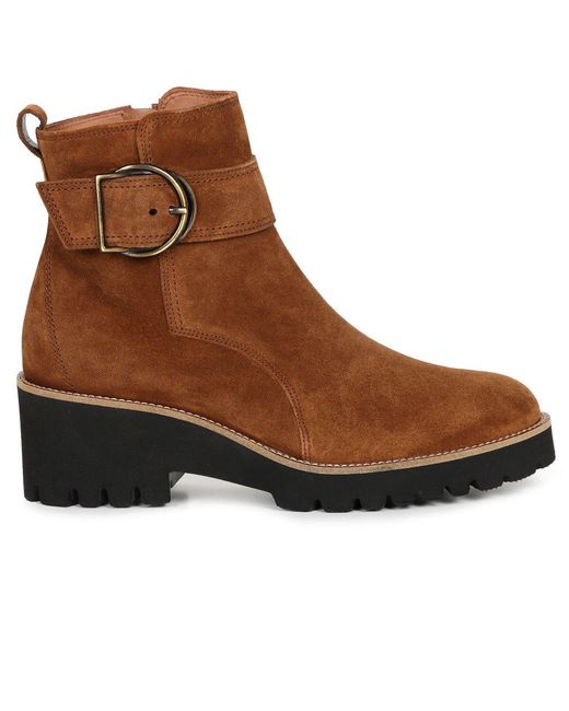 Paul Green Brown Mia Ankle Boots
