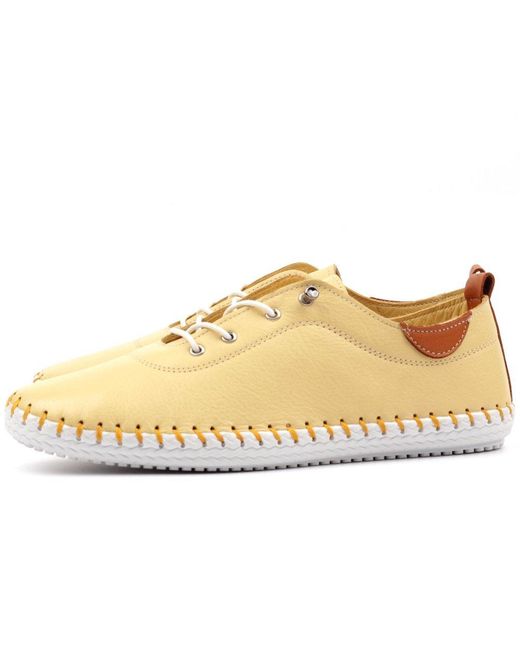 Lunar (GRS) Natural St Ives Lace Up Shoes