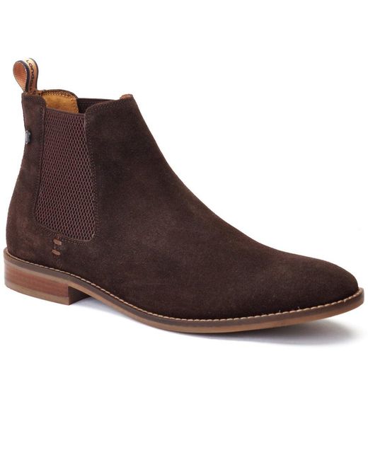 Base London Brown Virgil Chelsea Boots for men