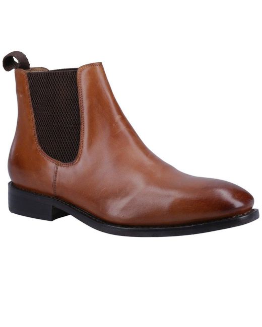 Cotswold Brown Hawkesbury Chelsea Boots for men