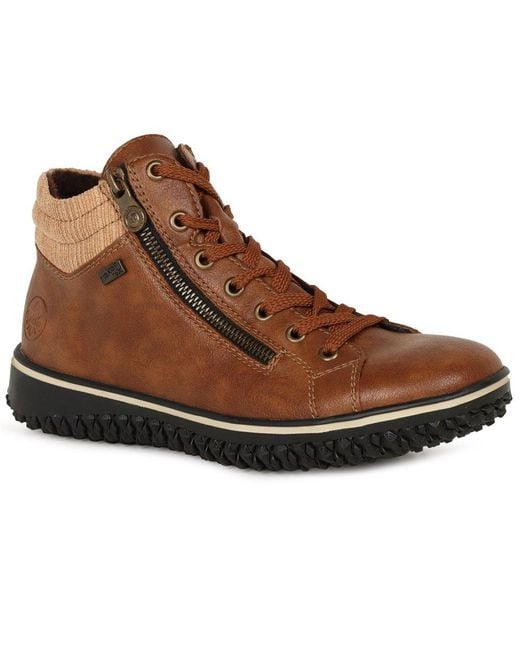 Rieker Brown Pennysylvania Ankle Boots Colour: Sattel (Tex)