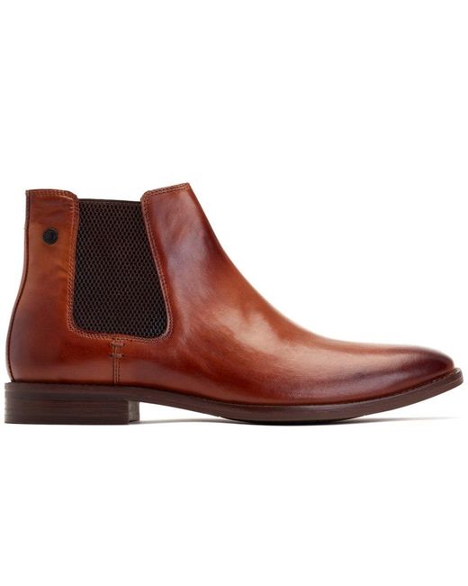 Base London Brown Virgil Ankle Boots for men
