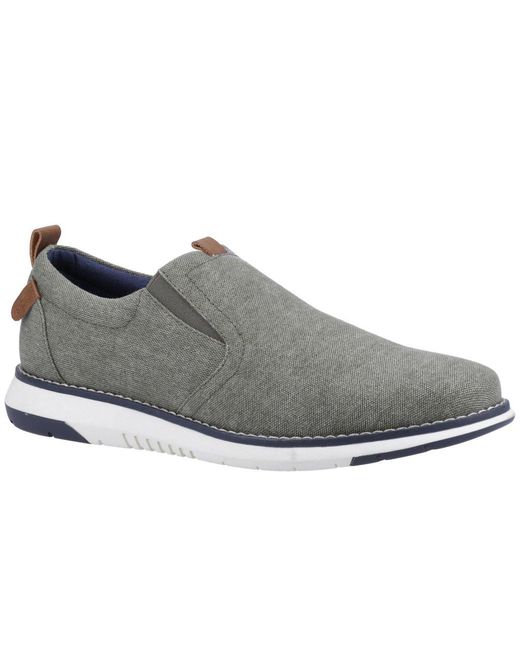 Hush Puppies Gray Benny Slip On Shoes for men