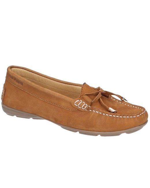 Hush Puppies Brown Maggie Moccasin Shoes