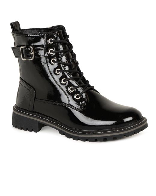 Lunar (GRS) Black Parlour Ankle Boots