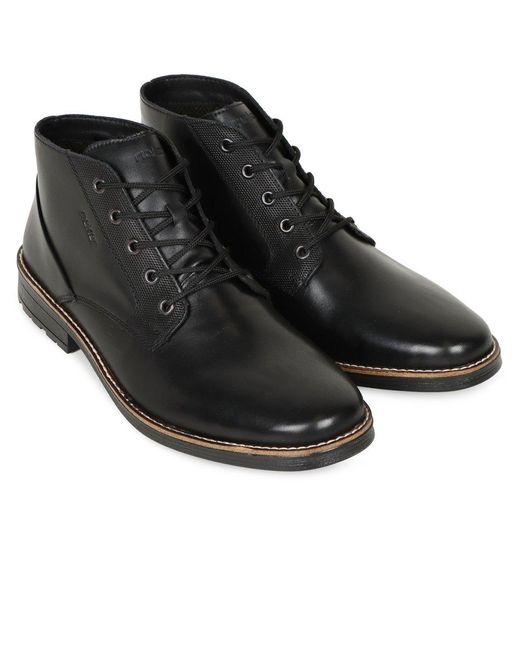 Rieker Black Borne Boots for men