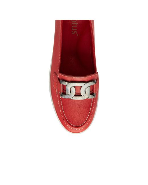 Lotus Red Magali Loafers