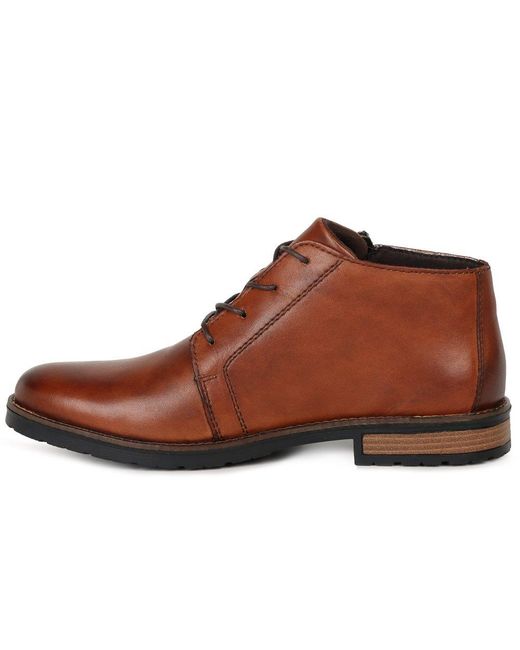 Rieker Brown Topper Boots Colour: 24 Gaucho Lea for men