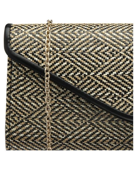 Lotus Metallic Chariot Clutch Bag
