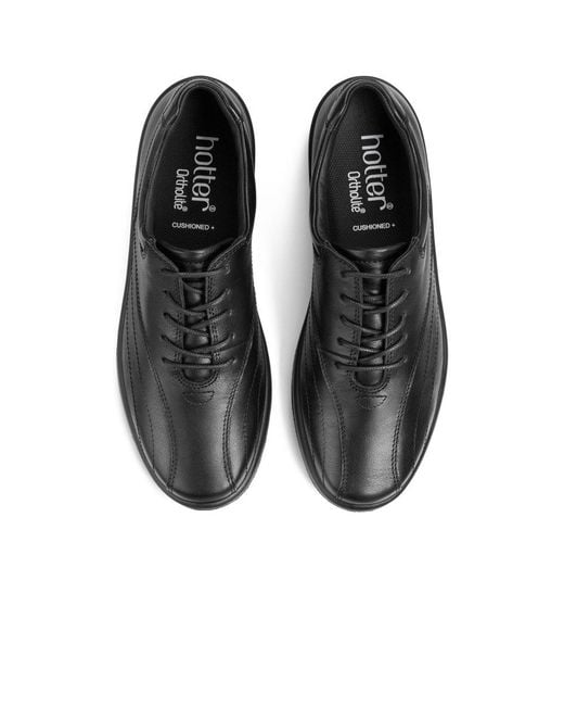 Hotter Black Tone Ii Casual Shoes