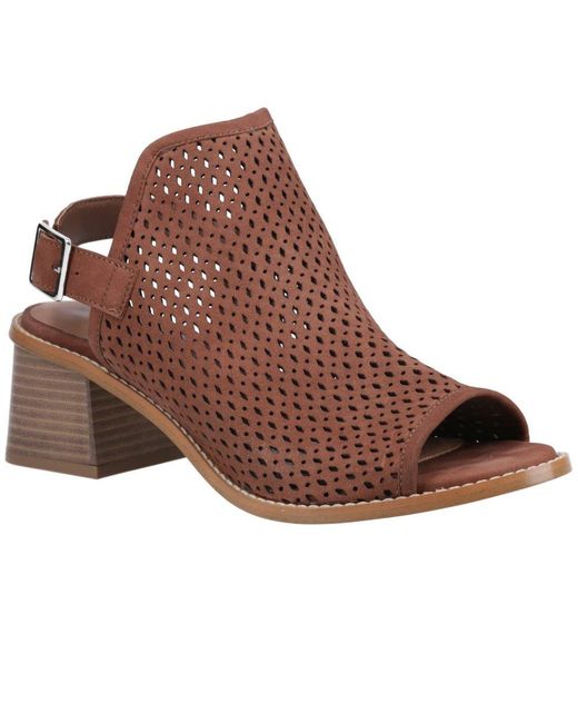 Hush Puppies Brown Louise Heeled Sandals