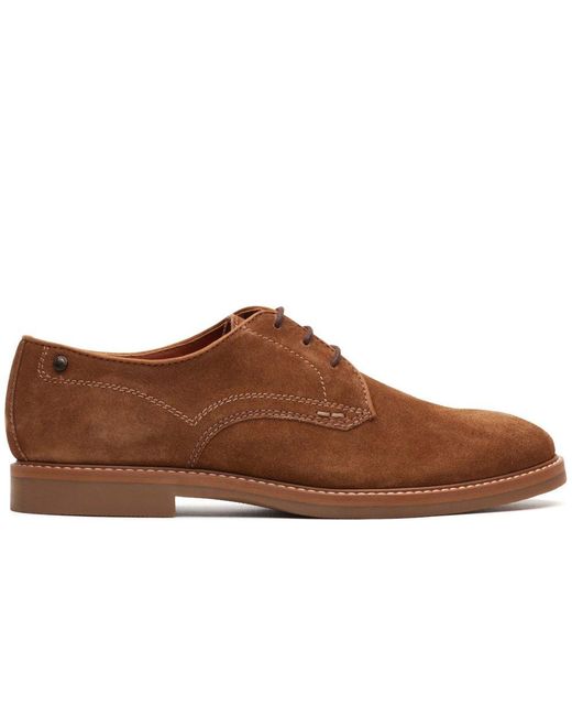 Base London Brown Strand Lace Up Shoes for men