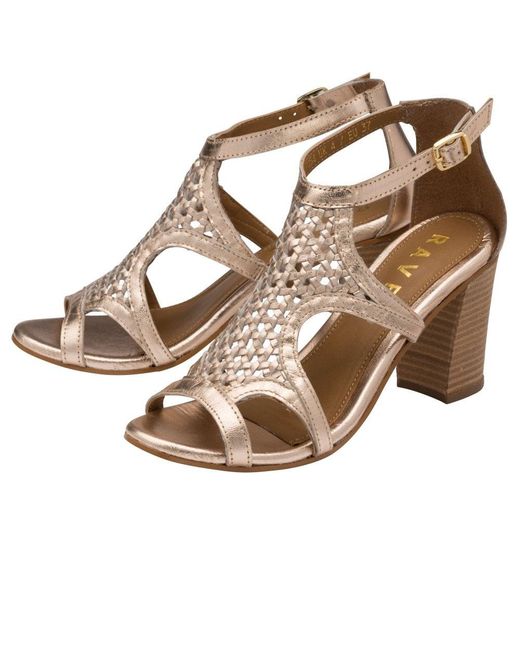 Ravel Metallic Coreen Heeled Sandals