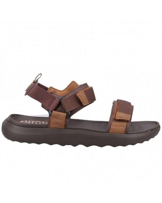 Hey Dude Brown Carson Sandals Size: 7 for men
