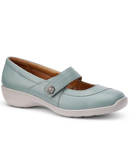 Hotter Blue Charity Mary Jane Shoes