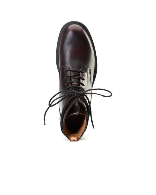 Base London Black Brunel 7 Eyelet Boot for men