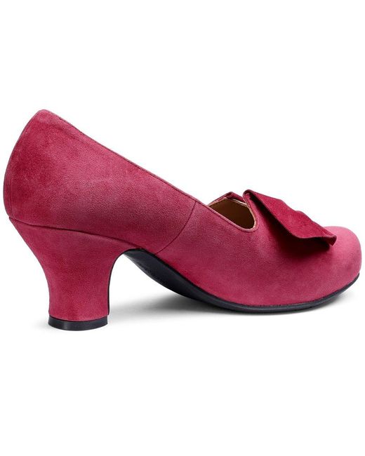 Hotter Red Donna Extra Wide Court Shoes