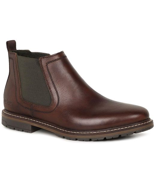 Rieker Brown Victory Chelsea Boots for men