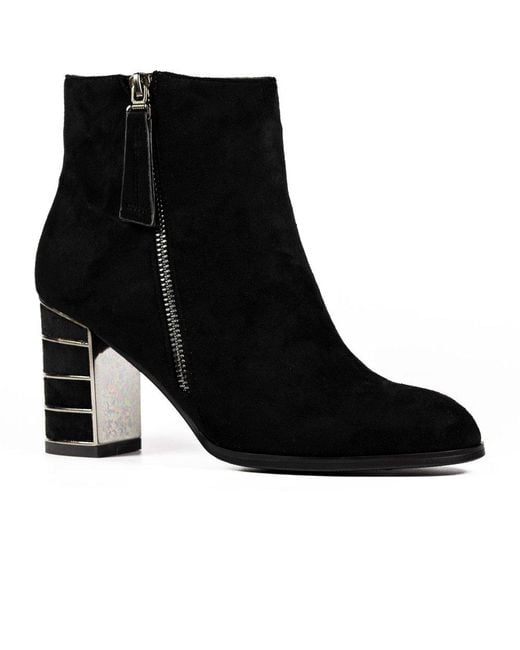 Lunar Black Switch Ankle Boots