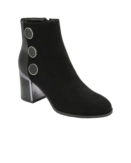 Lotus Black Stevie Ankle Boots