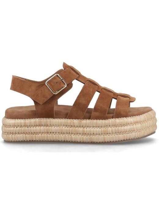 Hush Puppies Brown Rosetta Gladiator Sandals