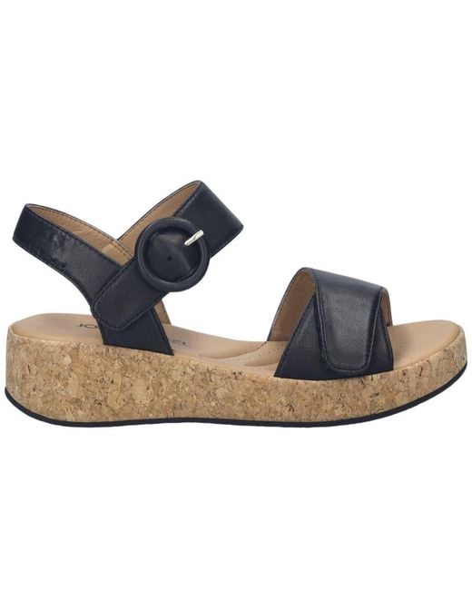 Josef Seibel Blue Evita 05 Wedge Sandals (Schwarz)