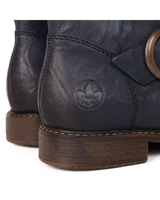 Rieker Blue Danby Ankle Boots
