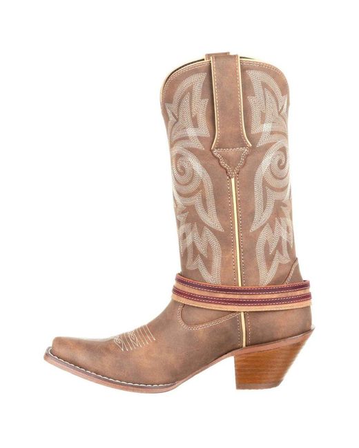 Durango Brown Crush Flag Western Boots