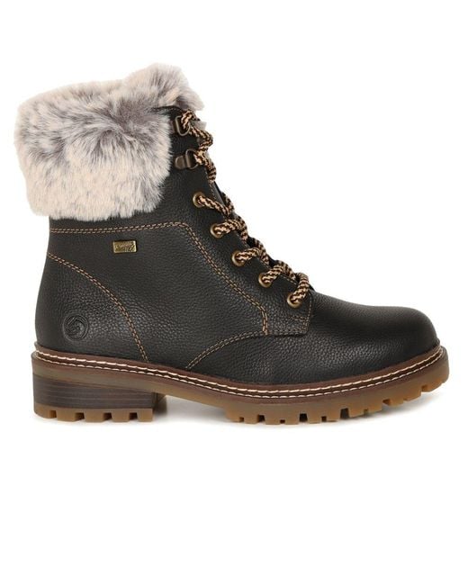 Remonte Black Carro Ankle Boots