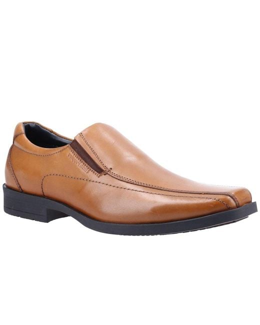 Hush Puppies Brown Brody Slip On Shoes for men