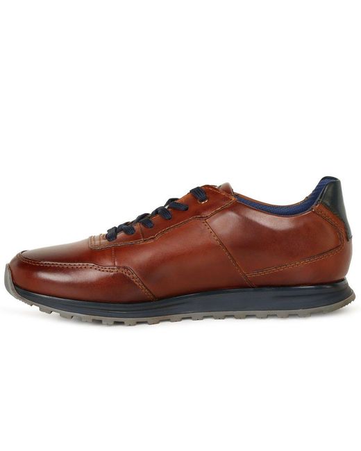 Bugatti Brown Apos;Cellar&Apos; Smart Trainers for men