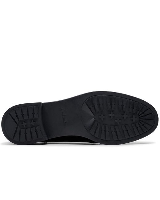 Clarks Black Havisham Edge Tassel Loafers