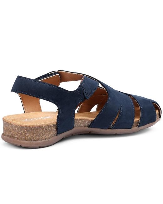 Hotter Blue Carpa Extra Wide Sandals