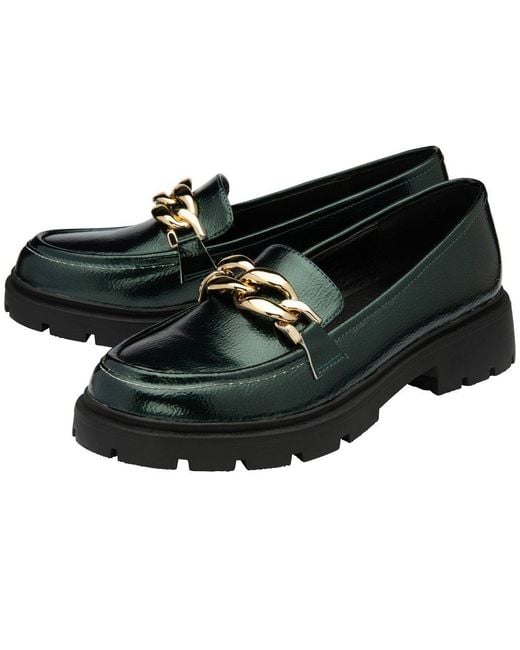 Lotus Black Giles Loafers
