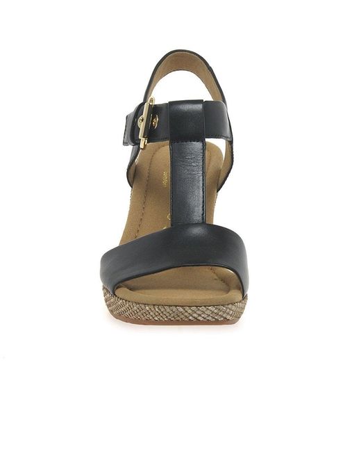 Gabor Leather Karen Modern Sandals in Black | Lyst Canada
