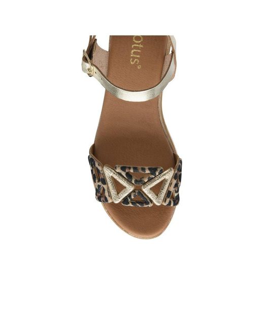 Lotus Metallic Ariah Sandals