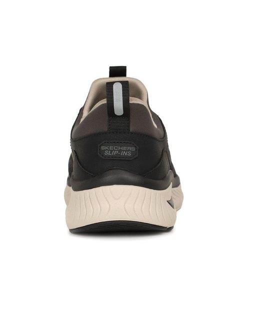 Skechers Black Arch Fit Crosser Slip for men