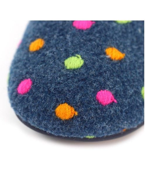Lunar (GRS) Blue Peanut Mule Slippers