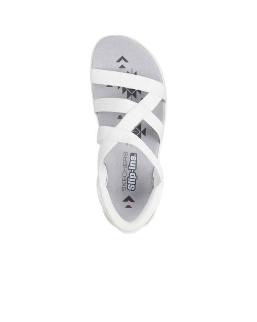 Skechers Metallic Reggae Slim Stretch Flex Sandals