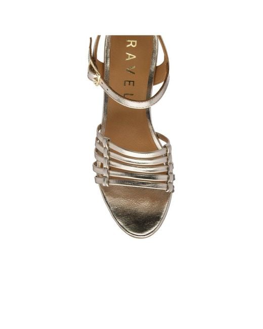 Ravel Metallic Kiplin Heeled Sandals