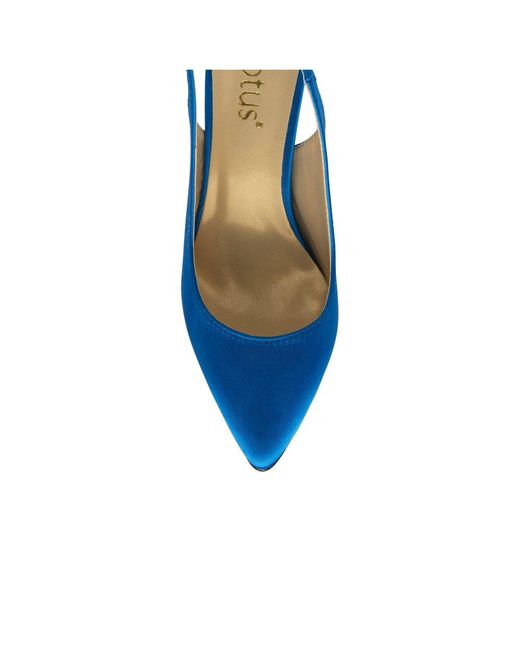 Lotus Blue Reeva Slingback Court Shoes Size: 3