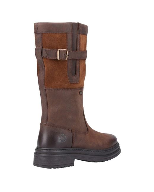 Cotswold Brown Broadwell Mid Leather Ankle Boots