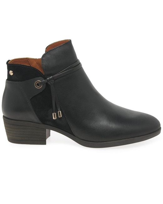 Pikolinos Black Darcey Ankle Boots