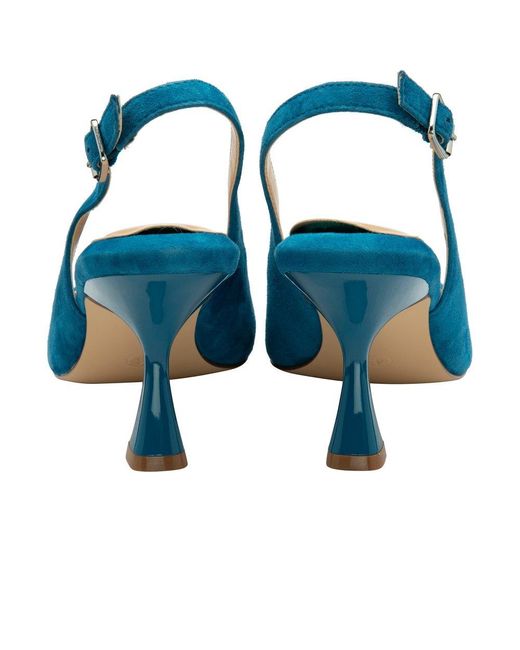 Lotus Blue Delfina Slingback Court Shoes