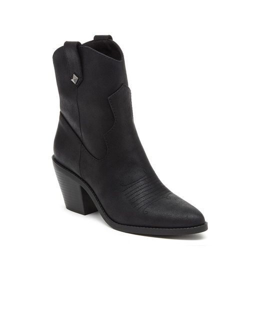 Rocket Dog Black Feather Ankle Boots