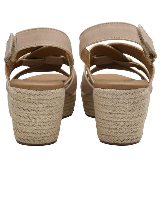 Lotus Metallic Reina Wedge Sandals