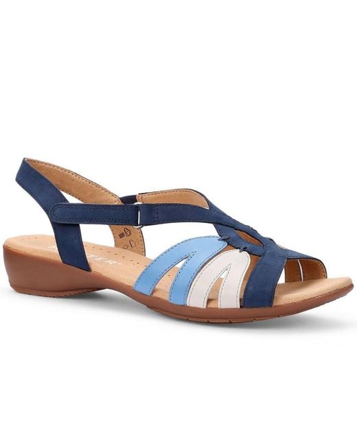 Hotter Blue Flare Sandals